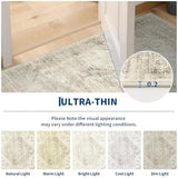 Garvee Beige Boho Washable 2x3 Rug for Entryway Door Mat