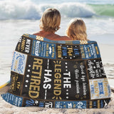 Retirement Gifts for Men, Retirement Gifts, Retired Gift for Man, Coworker Leaving Farewell Going Away Gift for Coworkers Friends, Best Gift for Retired Man 2026 Blanket 60"X 50"