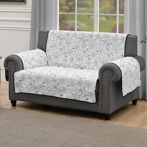 Greenland Home Novelty Halloween Furniture Protector, Loveseat, Spinderella