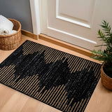 Rugshop Bohemian Stripe Stain Resistant High Traffic Area Rug Camel 2' x 3'