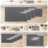 BEQHAUSE Kitchen Runner Rugs 24"x96", Kitchen Mats for Floor, Charcoal