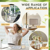 Nuogo Plastic Cylinder Vases Tall Plastic Flower Vases for Centerpieces Flower Holder for Home Wedding Office Party Formal Dinners Decorations(4''/6''/8'', Modern, 12 Pcs)