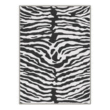 Zebra Print Rugs 5x7 Washable Area Carpet for Bedroom Living Room