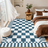 GarveeHome Checkered Rug 3x5 Area Rugs for Living Room Washable Nursey Rug