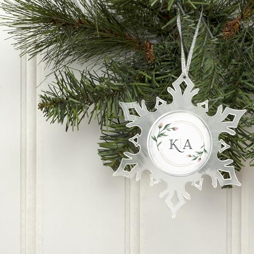 Snapins Make Your Own Acrylic Craft Photo Snowflake Ornaments - Pack of 12