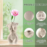 Modern Chic Body Vase - Female Form Flower Vase, White, Boho Home, Feminist Decor and Office