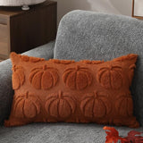 DFXSZ Fall Pillow Covers 12x20 2Pcs Rust Pumpkin Fall Decorations for Home