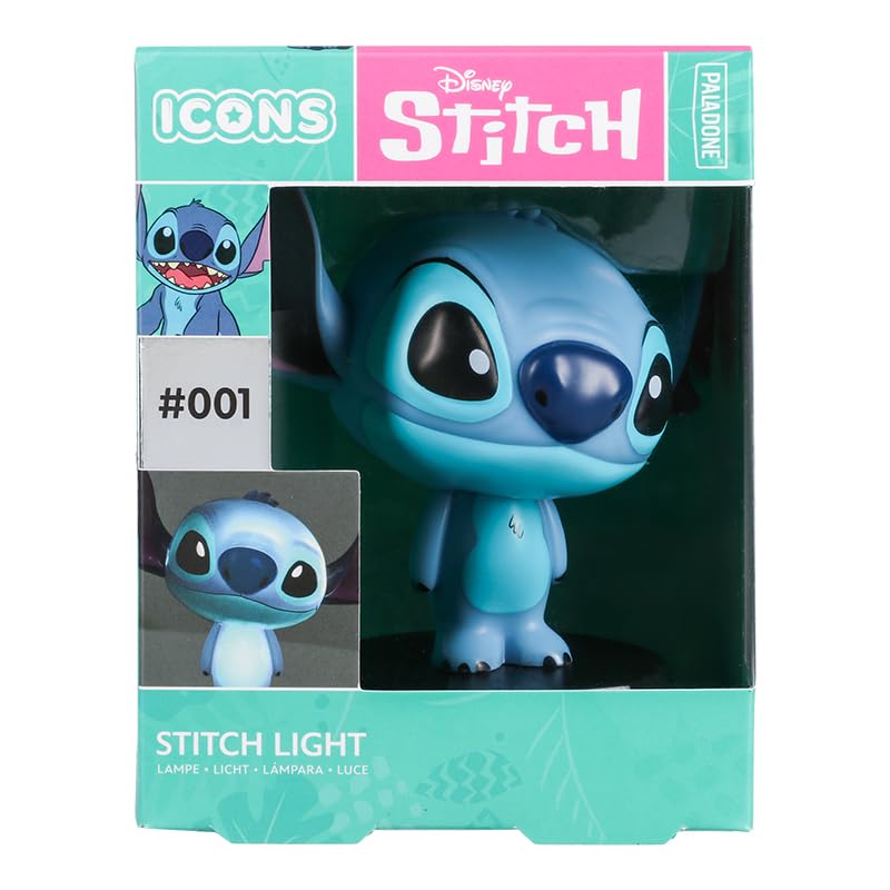 Paladone Disney Stitch Icon Light - Cute Collectible Decor, Night Light, and Gift for Lilo and Stitch Fans - 11 cm Tall