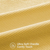 Fall Decorative Throw Pillow Covers Pack of 2,24x24 Inch Mustard Yellow