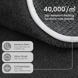 Sour Lemon 10x14 Area Rugs for Living Room Bedroom, Large Carpet Black Rug
