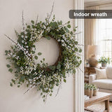 Wootkey 5pcs 29.5" Faux Jasmine Artificial Flowers Tall White Floral Branches Stem for Home Wedding Vase Filler Party DIY Decoration