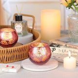 Pink Mercury Glass Votive Candle Holders Set of 12