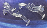 Valance Clips 10pcs 2.5inch Clear Plastic Hidden Retainer Holder Clip for Window Blind Valance,Horizontal Faux & Wood Blinds Parts
