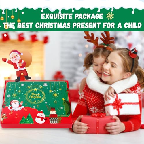 YCoisini Felt Christmas Tree for Toddlers, 3.2ft My First Christmas Tree for Kids, 34 Ornaments Wall Hanging DIY Xmas Decorationse with String Light (Batteries Not Included), Two-Tone Version