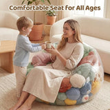 NTYNTY Clear Stuffed Animal Storage Bean Bag Chair for Adults & Kids