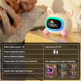 ANALOI Alarm Clock for Kids,Ok to Wake Clock,Sleep Training Clock with Night Light & Sound Machine, Cute Kawaii Alarm Clock for Birthday Gift Boy Girls Toddlers Bedrooms