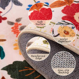 Floral Washable 2x10 Area Rugs Runner Entryway Hallway Pink