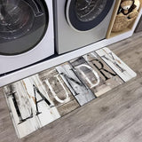 Laundry Room Rug Runner 20"X59" Brown Wood Non Slip Laundry Rugs and Mats for Laundry Room Decor Washable Runner Rugs for Farmhouse Kitchen Floor Bathroom Area Rugs (Brown, 20"x59")