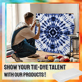 Tudomro 4 Pack White Cotton Tapestry for Tie Dyeing Large Blank Plain Backdrop Perimeter Stitching DIY Hanging Wall Tapestry for Bedroom Living Room Craft Decor(59 x 91 Inch)