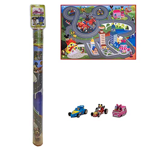 Gertmenian Disney Mickey Mouse Indoor Accent Rug - 3x5 Small, Non-Slip, Ideal for Children in Bedroom, Game Room, Classroom, Nursery, or Play Area - Mickey Mouse Play Mat, 32503