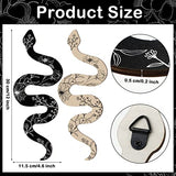 Gerrii Set of 2 Earthy Room Decor Wall Art Boho Witchy Wooden Snake Decor Natural Aesthetic Wall Hanging Boho Art for Apartment Bedroom Living Room(Crawl)