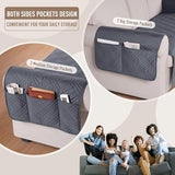 TAOCOCO Waterproof Couch Covers for Pets Dogs with Non Slip Backing, Sofa Seat Covers with Side Pocket for 3 Cushion Couch Washable Dog Couch Cover Protector Sofa Slipcovers(Sofa, Dark Grey)