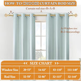 TONIAL Curtain Rod 32 to 58 Inch(2.6 to 4.8 ft), Splicing Adjustable 3/4 Single Rods for Windows 20 to 53 Inch(1.7 to 4.4 ft) Decorative Drapery Rod with Translucent Diamond Finial, Gold