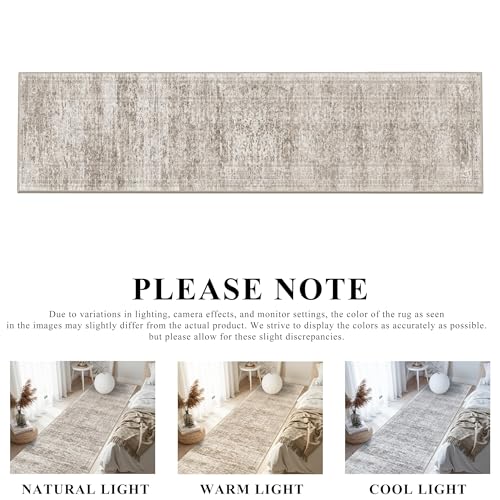 3x6 Washable Runner Rug: 6ft Runners for Hallways Soft Non Slip Kitchen Rug