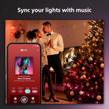Philips Hue 65-Foot Festavia String Lights, 250 Mini Color Changing Smart LEDs - Weatherproof, Control with Hue App, Indoor/Outdoor Lighting Works with Alexa, Google Assistant and Apple HomeKit