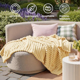Bedsure Soft Throw Blanket for Couch Decor Gifts Custard Yellow 50"x60"