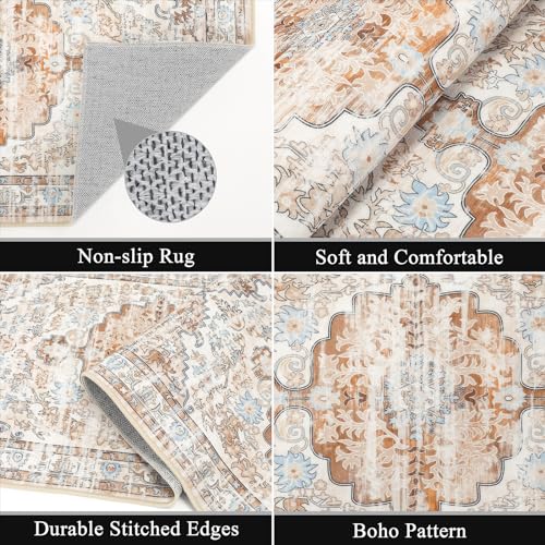 Kitchen Rugs Set 3 Piece, Non Slip Washable Kitchen Mats for Floor