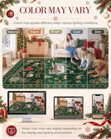 OLANLY 2x6 Christmas Runner Rug, Soft Non Slip Carpet for Hallway Kitchen