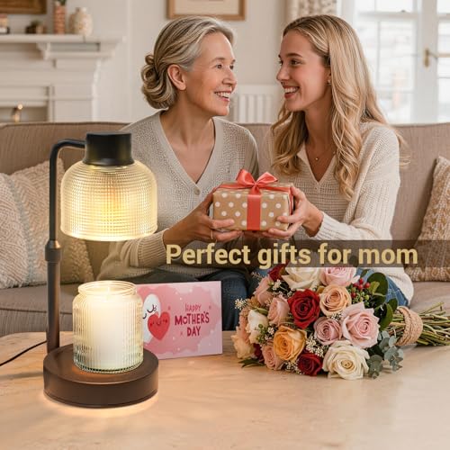 KLL Candle Warmer Lamp with Timer: Birthday Gift for Women, House Warming Gifts New Home, Room Decor - Wax Melt Warmer for Scented Jar Candles