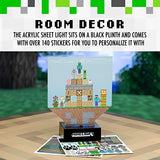 Minecraft Build a Level Light, Customizable Lamp with Over 140 Stickers, Minecraft Toys for Boys 6-12
