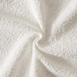 MIULEE Textured Boucle Lumbar Pillow Cover for Bed 16x24 White