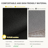 NICETOWN 100% Blackout Curtains for Bedroom, Room Darkening Plylux Black Curtains 84 Inch Long Thermal Insulated Grommet Window Drapes for Living Room, 52" W x 84" L, 2 Panels
