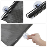 Suction Blinds for Window and Door, Blackout Sunshade Film with Suction Cups, Temporary Roller Blinds for Balcony and Skylight Shade
