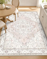 OLANLY 3x5 Washable Accent Rug, Soft Non Slip Carpet for Entryway Bedside