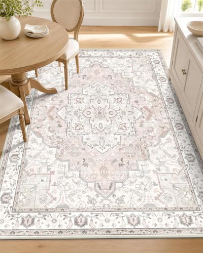 OLANLY 3x5 Washable Accent Rug, Soft Non Slip Carpet for Entryway Bedside