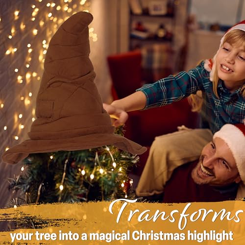 Get Trend Harry Potter Gifts Christmas Tree Topper, Sorting Hat Hogwarts Christmas Decorations, Home Office Indoor Xmas Tree Decor Secret Santa