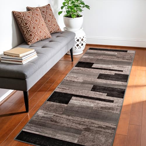 2x6 Washable Runner Rug for Hallway&Kitchen(2x6,Chocolate)