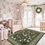 Dog Machine Washable Rug 3x5 for Bedroom Entryway