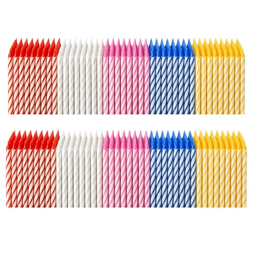 by Tugba Aydan - Birthday Candle - 144 Count Mix Color Birthday Candles for Cake, Cake Candle for Birthday, Party Small Candles…