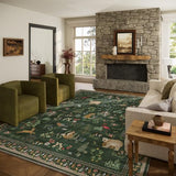 Machine Washable Rug for Living Room: 9x12 Area Rugs for Bedroom Stain Resistant Non Slip Low Pile Soft Lightweight Carpet Rug for Kitchen Dining Room Farmhouse Nursery Kids Room Playroom Indoor