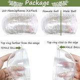 40PCS 80mm/3.14inch Large Clear Ball Ornaments, 20Set Clear Plastic Fillable Christmas Balls Shatterproof Ornament Bauble for DIY Crafts Wedding Party Decor Holiday Home Decor