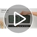 14.5'' Large Digital Wall Clock Battery Operated with Jumbo Numbers, Auto DST, Day, Date, Alarm, Temperature for Living Room, Bedroom, Desk Decor, Gift, LCD Screen Display Easy to Read and Set