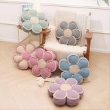 Sage Green Decorative Throw Pillows Flower Daisy Shaped Pillow 16" Soft Floor Cushion for Couch Bed Chair Girls Room Bedroom Decor Aesthetic (1, Sage Green, 16 Inch)