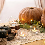 Clear Votive Candle Holders Set of 12, Round Glass Votives 2''×2''