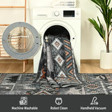 Runner Rug 2x5 Western Rugs Runner for Hallway Entryway,Gray