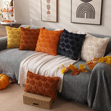 DFXSZ Fall Pillow Covers 20x20 2Pcs Navy Blue Pumpkin Fall Decorations